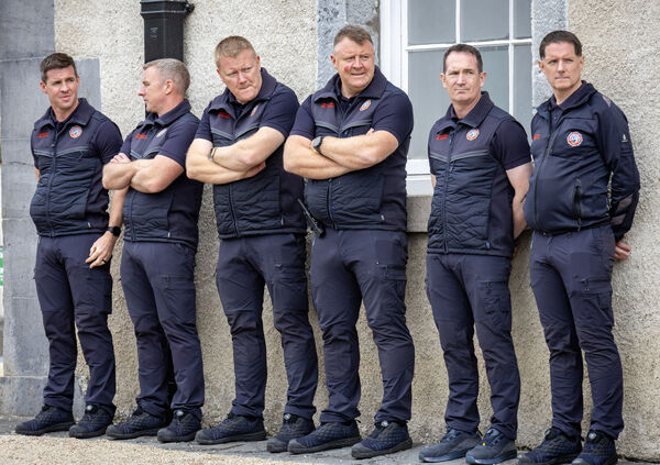 Members of Waterford City Fire Service at the 9/11 Memorial Service at Bishop's Palace. Photo: Joe Evans Members of Waterford City Fire Service at the 9/11 Memorial Service at Bishop's Palace. Photo: Joe Evans