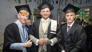 <p> Oisin Walsh, Billy Walker and Calum Kennedy Dunphy, who graduated from WCFE in Pre-Apprenticeship Construction Technology Services and Energy Efficiency. All Photos: Joe Evans</p> <p> Oisin Walsh, Billy Walker and Calum Kennedy Dunphy, who graduated from WCFE in Pre-Apprenticeship Construction Technology Services and Energy Efficiency. All Photos: Joe Evans</p>