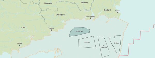 South Coast Designated Maritime Area Plan (DMAP) for Offshore Renewable Energy, including Tonn Nua. South Coast Designated Maritime Area Plan (DMAP) for Offshore Renewable Energy, including Tonn Nua.