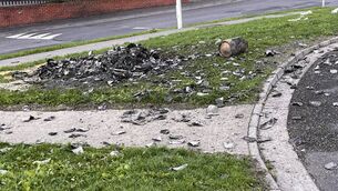 <p>A gas canister was found at the site of a recent fire in the Milbrook Court area. </p> <p>A gas canister was found at the site of a recent fire in the Milbrook Court area. </p>