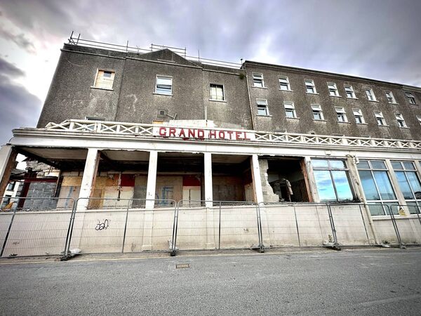 Work gets underway at the Grand Hotel in Tramore to create a 40-unit aparthotel. 	Photo: Joe Evans
