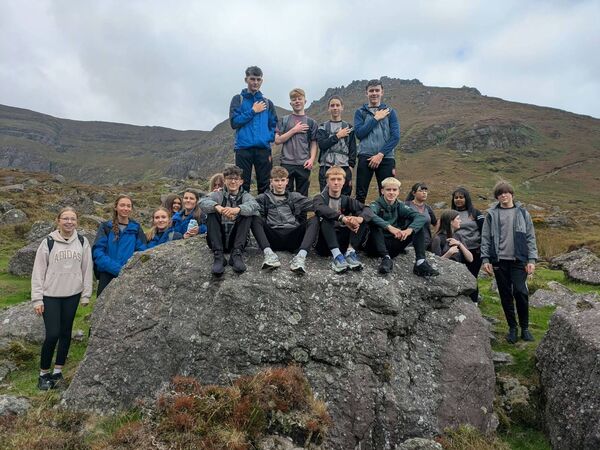 St Declan's 4E hiking to Coumshingaun in the Comeragh Mountains. St Declan's 4E hiking to Coumshingaun in the Comeragh Mountains.