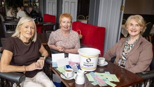 <p>Maria Quilty, D. Hewetson and Francis Curry, at the Majestic Hotel for the Tramore Hospice Support Group Coffee Morning. Photo: Joe Evans</p> <p>Maria Quilty, D. Hewetson and Francis Curry, at the Majestic Hotel for the Tramore Hospice Support Group Coffee Morning. Photo: Joe Evans</p>