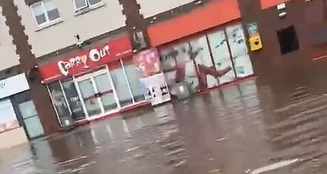 Weekend rain causes flooding in Waterford City