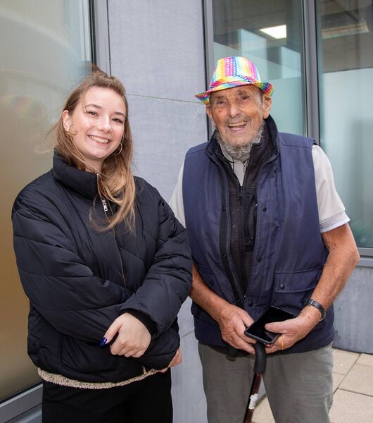 Julia Luczak and Finlay Weir, Snr. Photo: John Power Julia Luczak and Finlay Weir, Snr. Photo: John Power