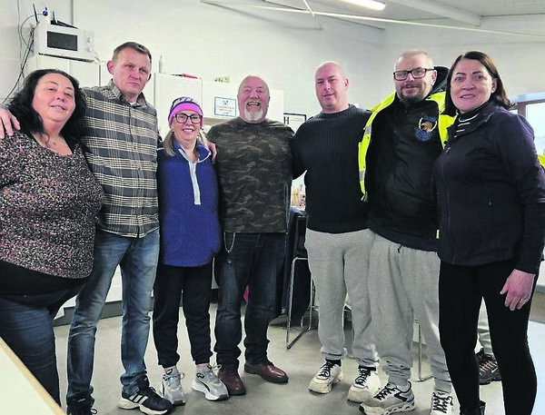 Susie Moran with fellow volunteers at Waterford Helping the Homeless. 	Photo: Shannon Sweeney