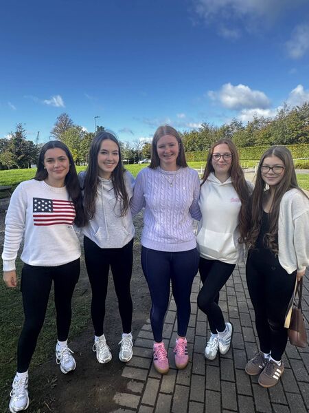 A group of Abbey Community College students celebrating their junior cycle results. A group of Abbey Community College students celebrating their junior cycle results.