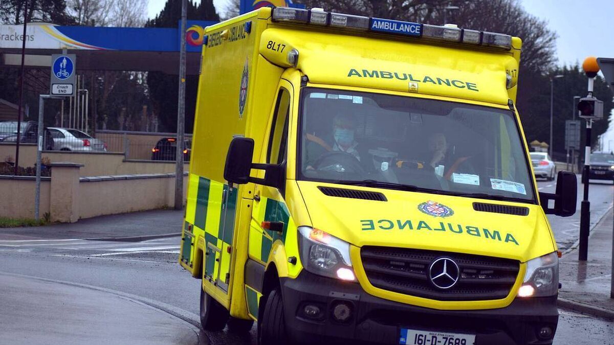Emergency services at the scene of an accident on busy Waterford city roundabout
