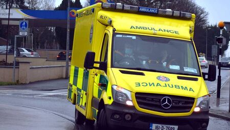 Emergency services at the scene of an accident on busy Waterford city roundabout 