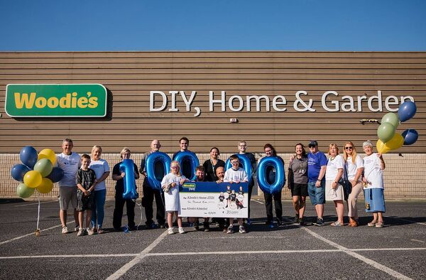 Woodie’s staff and customers in Waterford are celebrating after raising an incredible €10,000 for four Irish children’s charities Woodie’s staff and customers in Waterford are celebrating after raising an incredible €10,000 for four Irish children’s charities