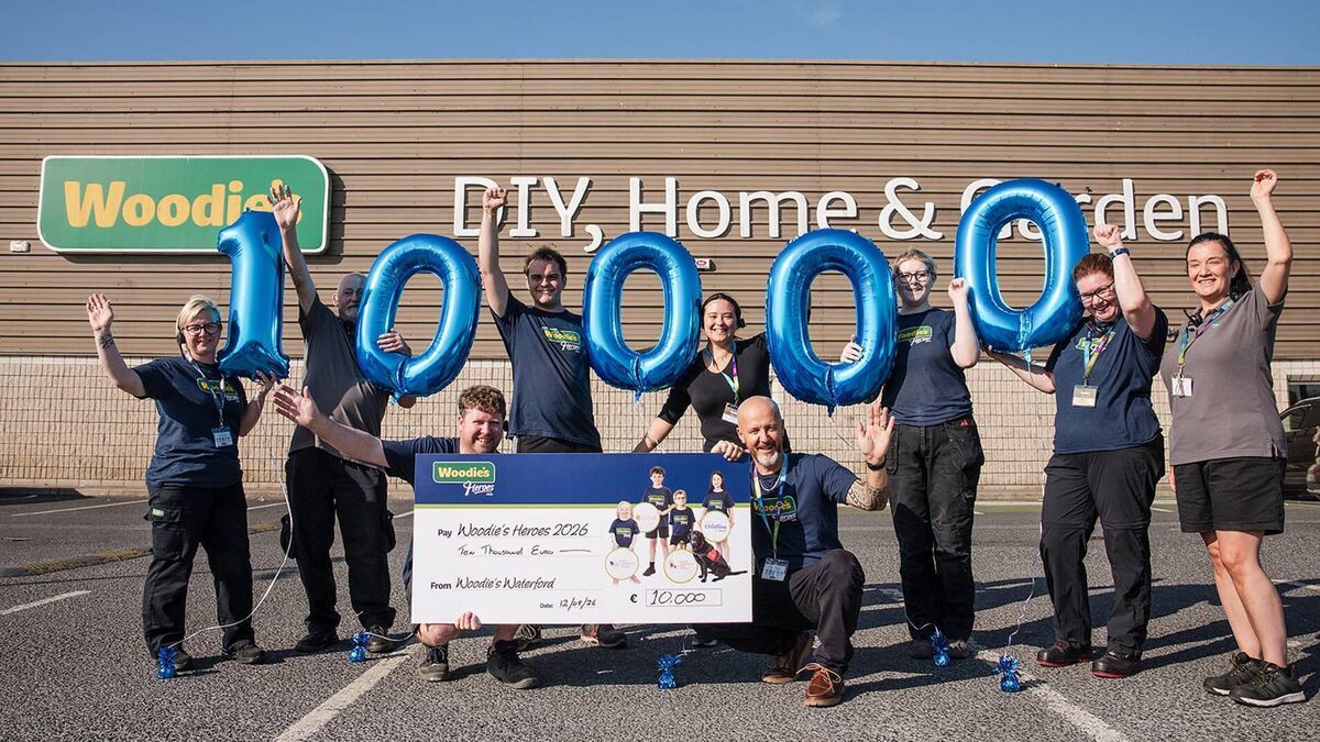 Woodie’s Waterford raises €10,000 for Irish children’s charities