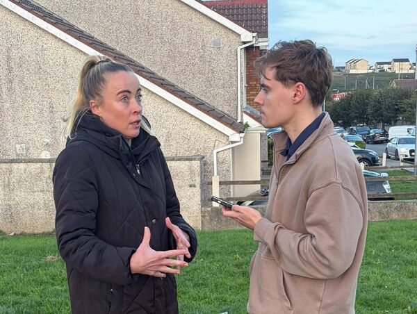 Amy Maguire, Manager of the Butler Community Centre, speaks with reporter Darragh Murphy Amy Maguire, Manager of the Butler Community Centre, speaks with reporter Darragh Murphy