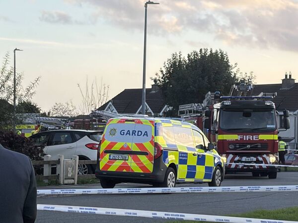 Fire services at the scene this evening. Fire services at the scene this evening.