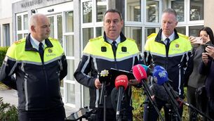 <p>Chief Superintendent Anthony Pettit, addresses the media on arson attack that killed four people in Waterford this morning. Photo: Garda Press Office</p> <p>Chief Superintendent Anthony Pettit, addresses the media on arson attack that killed four people in Waterford this morning. Photo: Garda Press Office</p>