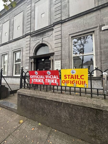 Strike action took place in primary, secondary, and third level schools and colleges across Waterford today. Photo: Erin Gahan Strike action took place in primary, secondary, and third level schools and colleges across Waterford today. Photo: Erin Gahan