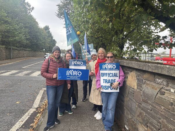Members of the Irish Nurses and Midwives Organisation joined in the pickets held outside University of Waterford today. Photo: Erin Gahan Members of the Irish Nurses and Midwives Organisation joined in the pickets held outside University of Waterford today. Photo: Erin Gahan