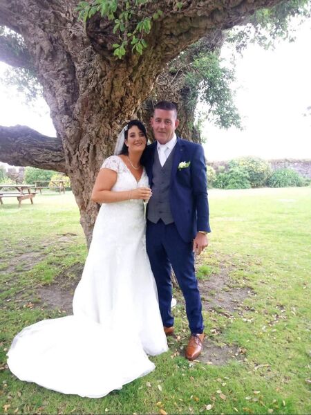 Kim and Philip English, who were married on June 28, 2019. Kim and Philip English, who were married on June 28, 2019.