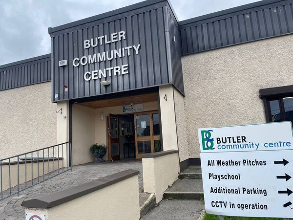 The group gathers at Butler Community Centre