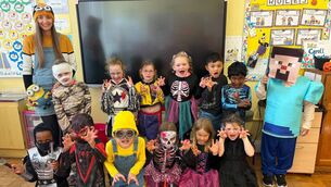 <p>1st Class looking very spooky at St. Mary's Primary School. Grange, Co Waterford.</p>